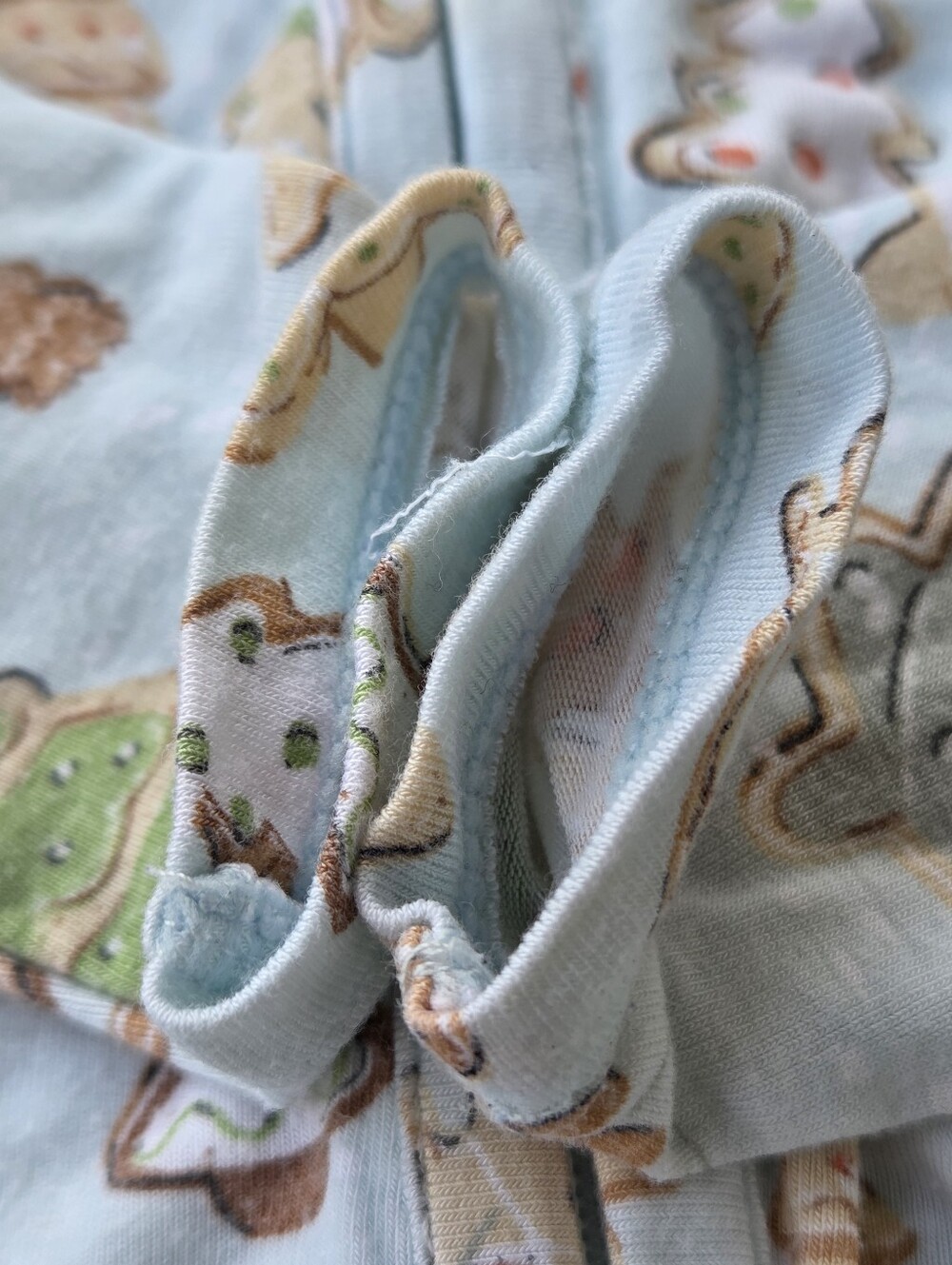 Angel Dear Bamboo Viscose Footie Pajamas Sleepsuit 9-12 Months Holiday Christmas - Picture 5 of 11